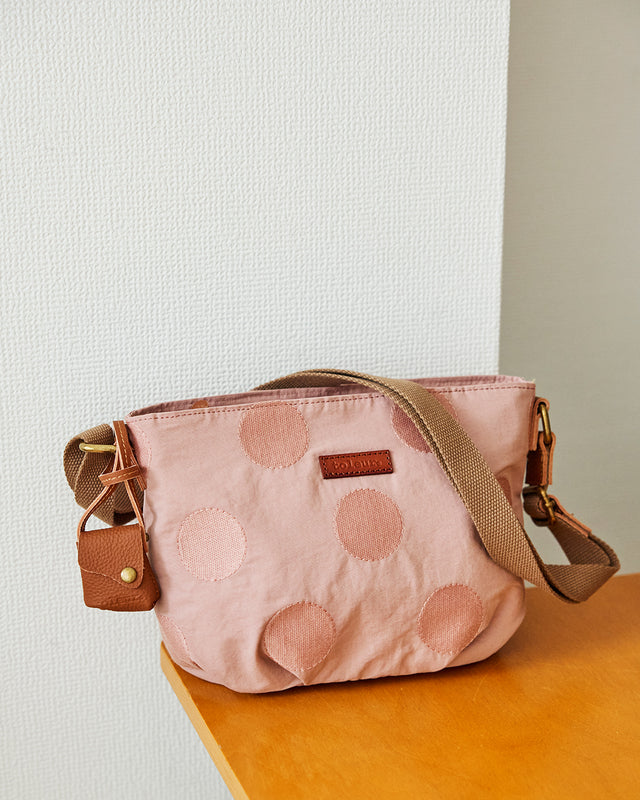 コットンナイロンドット刺繍ショルダー 13008